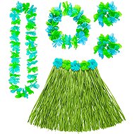 Widmann Hawaiian skirt set, green - Costume Accessory