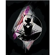 Zuty - Abstract painted batman, 40×50 cm, stretched canvas on frame - Painting by Numbers