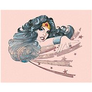 Zuty - Abstract wonder woman, 40×50 cm, stretched canvas on frame - Painting by Numbers