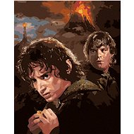 Zuty - Frodo and Sam at Mount Doom (Lord of the Rings), 40×50 cm, stretched canvas on frame - Painting by Numbers