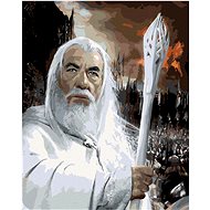 Zuty - Gandalf portrait (Lord of the Rings), 40×50 cm, stretched canvas on frame - Painting by Numbers
