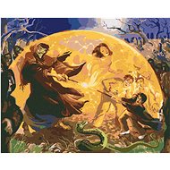Zuty - Harry potter and lord voldemort - duel of wizards, 40×50 cm, stretched canvas on frame - Painting by Numbers