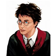Zuty - Harry Potter portrait, 40×50 cm, stretched canvas on frame - Painting by Numbers