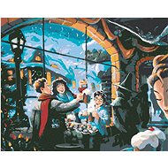 Zuty - Harry potter, hermione and ron in the pub at the three brooms, 40×50 cm, stretched canvas on  - Painting by Numbers