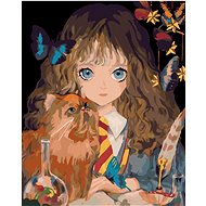 Zuty - Hermione and the Bloodsucker (harry potter), 40×50 cm, stretched canvas on frame - Painting by Numbers