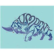 Zuty - Illustration of a rattlesnake (fantastic animals), 40×50 cm, stretched canvas on frame - Painting by Numbers