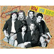 Zuty - Joey, phoebe, ross, chandler, monica, rachel (friends), 40×50 cm, stretched canvas on frame - Painting by Numbers