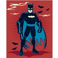 Zuty - Cartoon batman, 40×50 cm, off canvas on frame - Painting by Numbers