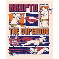 Zuty - Krypto the superdog poster (dc league of super pets), 40×50 cm, off canvas on frame - Painting by Numbers