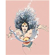 Zuty - Floral wonder woman, 40×50 cm, stretched canvas on frame - Painting by Numbers