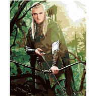 Zuty - Legolas in the Forest (Lord of the Rings), 40×50 cm, stretched canvas on frame - Painting by Numbers