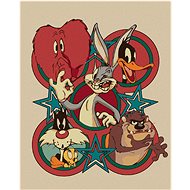 Zuty - Looney tunes retro poster II, 40×50 cm, off canvas on frame - Painting by Numbers