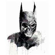 Zuty - Painted batman skull, 40×50 cm, stretched canvas on frame - Painting by Numbers