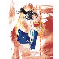 Zuty - Painted wonder woman, 40×50 cm, stretched canvas on frame - Painting by Numbers