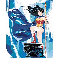 Zuty - Painted wonder woman II, 40×50 cm, stretched canvas on frame - Painting by Numbers