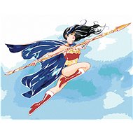 Zuty - Painted wonder woman III, 40×50 cm, stretched canvas on frame - Painting by Numbers