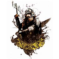 Zuty - Painted Gimli (Lord of the Rings), 40×50 cm, stretched canvas on frame - Painting by Numbers