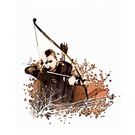 Zuty - Painted Legolas (Lord of the Rings), 40×50 cm, stretched canvas on frame - Painting by Numbers