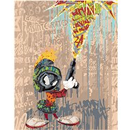 Zuty - Martian marvin graffiti (looney tunes), 40×50 cm, stretched canvas on frame - Painting by Numbers