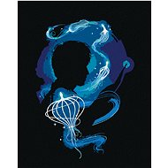 Zuty - Mlok scamander and water dragon parasites (fantastic animals), 40×50 cm, off canvas on frame - Painting by Numbers