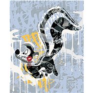 Zuty - Pepé le pew graffiti (looney tunes), 40×50 cm, stretched canvas on frame - Painting by Numbers