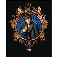 Zuty - Portrait of a newt scamander (fantastic animals), 40×50 cm, stretched canvas on frame - Painting by Numbers
