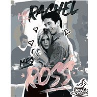 Zuty - Ross and rachel II (friends), 40×50 cm, stretched canvas on frame - Painting by Numbers
