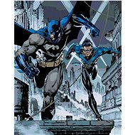 Zuty - Batman and Nightwing, 40×50 cm, stretched canvas on frame - Painting by Numbers