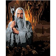 Zuty - Saruman and Sauron (Lord of the Rings), 40×50 cm, stretched canvas on frame - Painting by Numbers