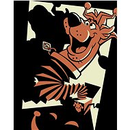 Zuty - Scooby-doo as a clown, 40×50 cm, off canvas on frame - Painting by Numbers