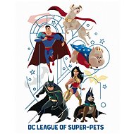 Zuty - Superman, batman, wonder woman (dc league of superbaddies), 40×50 cm, off canvas on frame - Painting by Numbers
