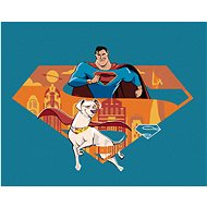 Zuty - Superman's best friend (dc league of super pets), 40×50 cm, off canvas on frame - Painting by Numbers