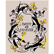 Zuty - Sylvester and tweets (looney tunes), 40×50 cm, stretched canvas on frame - Painting by Numbers