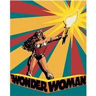 Zuty - Wonder woman and lantern poster, 40×50 cm, stretched canvas on frame - Painting by Numbers