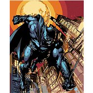 Zuty - Batman and the Big Moon, 40×50 cm, off canvas on frame - Painting by Numbers