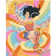 Zuty - Wonder woman rainbow, 40×50 cm, off canvas on frame - Painting by Numbers
