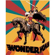 Zuty - Wonder woman on horseback poster, 40×50 cm, stretched canvas on frame - Painting by Numbers