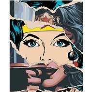 Zuty - Wonder woman paper, 40×50 cm, off canvas on frame - Painting by Numbers