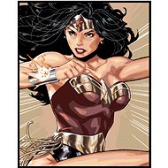 Zuty - Wonder woman flowing hair, 40×50 cm, off canvas on frame - Painting by Numbers