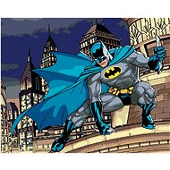 Zuty - Batman on top of a skyscraper, 40×50 cm, stretched canvas on frame - Painting by Numbers