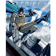 Zuty - Batman over the city, 40×50 cm, stretched canvas on frame - Painting by Numbers