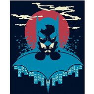 Zuty - Batman in blue and red, 40×50 cm, stretched canvas on frame - Painting by Numbers
