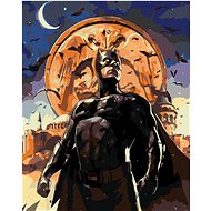 Zuty - Batman in the Night City, 40×50 cm, off canvas on frame - Painting by Numbers
