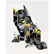 Zuty - Batman in grey and yellow, 40×50 cm, stretched canvas on frame - Painting by Numbers