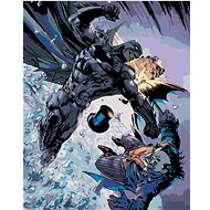 Zuty - Batman vs. joker, 40×50 cm, without frame and without canvas shut off - Painting by Numbers