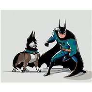 Zuty - Batman's best friend (dc league of super pets), 40×50 cm, off canvas on frame - Painting by Numbers