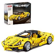 Woma Technic Racing Car Building Kit, Pull-Back Model with Opening Boot, 391 Pieces - Building Set