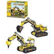 Woma Excavator Building Kit with Interactive Elements, 461 Pieces - Building Set