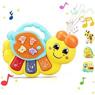 Bavytoy Interactive piano caterpillar yellow - Musical Toy