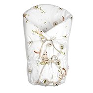 Baby Nellys Classic retro wrap LALLY lace-up with filling, Dandelion - Swaddle Blanket